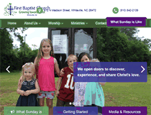 Tablet Screenshot of fbcwhiteville.com